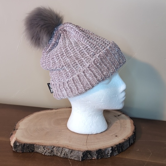 Muk Luks Accessories - Women’s Muk Luks Faux Fur Pom Chenelle Winter Hat Beanie